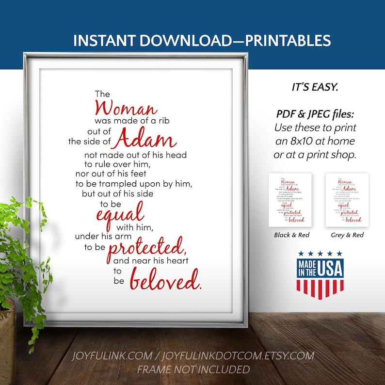 Creation Of Adam Eve PRINTABLE Instant Download Last Etsy M xico