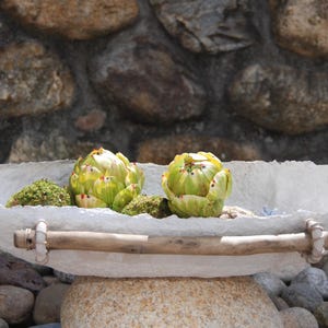 Paper Clay Statement Bowl Large- Wabi-Sabi Style- Sustainable Design