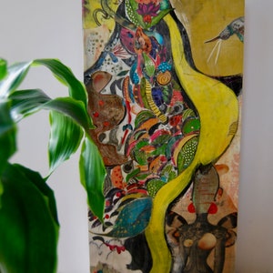 Original Mixed Media Painting- Contemporary  Design Collage
