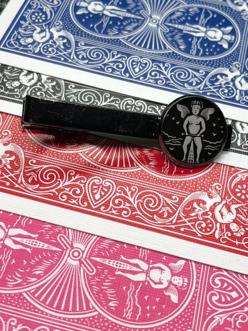 Black rider back tie clip