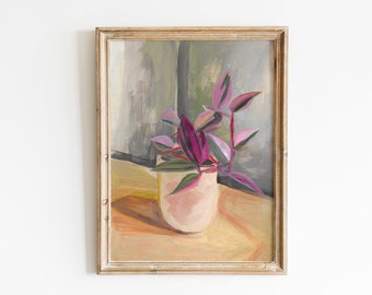 Tradescantia Fluminensis Tricolor - Boho Plants Original artwork