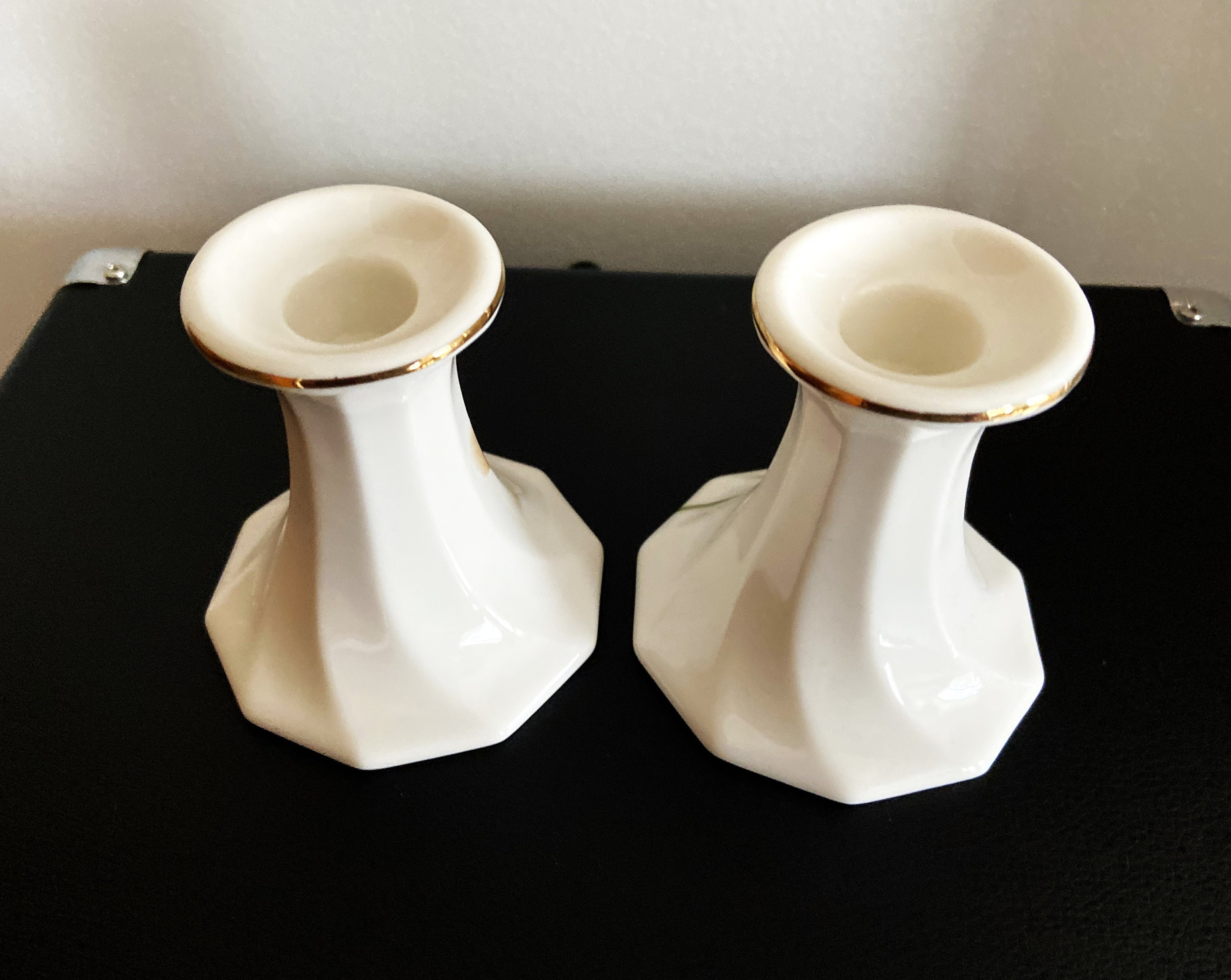 乱れ盆(入れ子) Set of Two TOYO Japan Candlestick Holders, Japanese