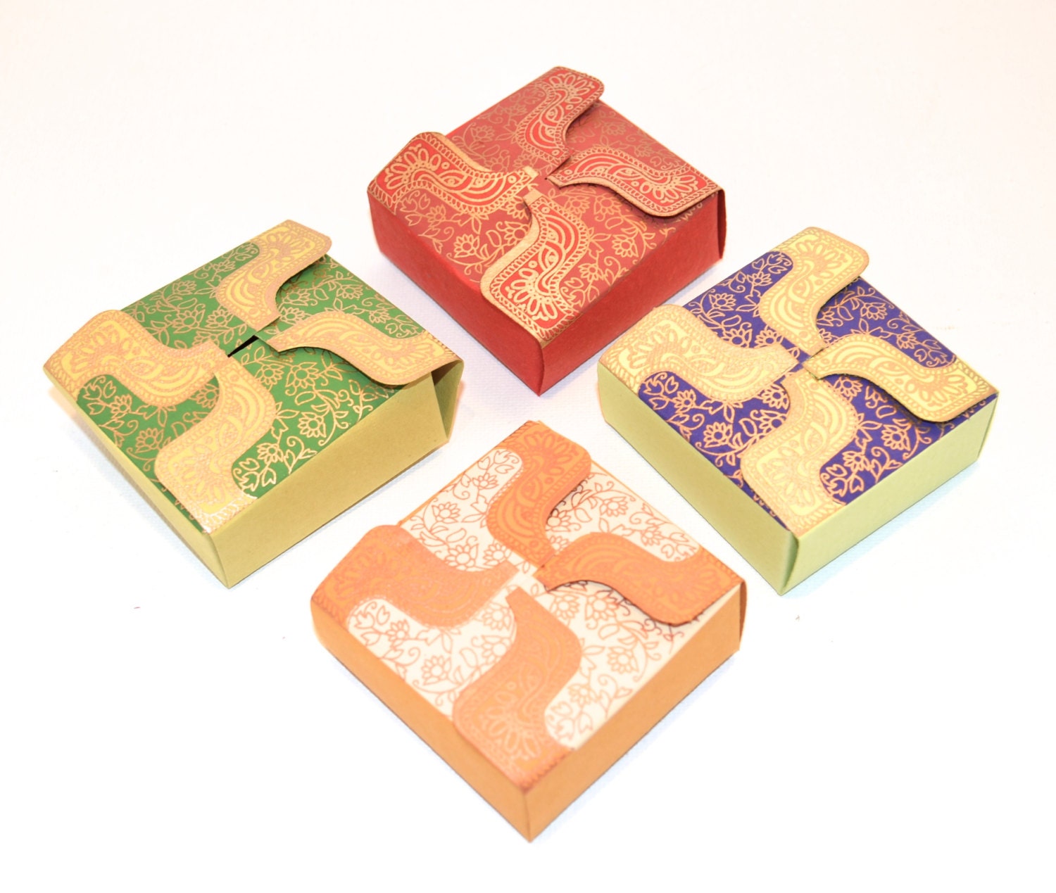 Set of 4 Small Gift Boxes Wedding Gift Box Set of Gift Box Etsy