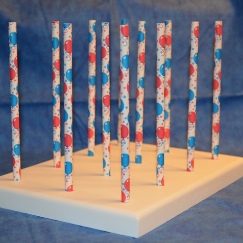 Handcrafted 12 Hole Paper Straw Cake Pop Stand Holder Pops Etsy