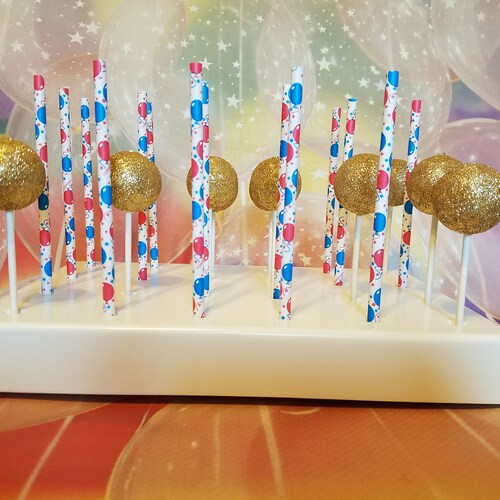Handcrafted 12 Hole Paper Straw Cake Pop Stand Holder Pops Etsy