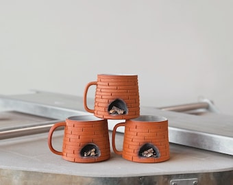 Red Classic Fireplace mug