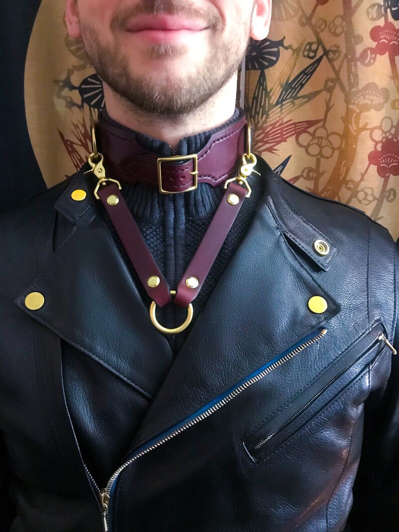 Luxury BDSM Collar Paraphilia Signature Bondage Collars / Bridle