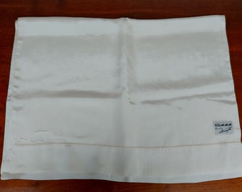 Vintage 1950s-1960s Forsyth, Men's White Rayon Scarf