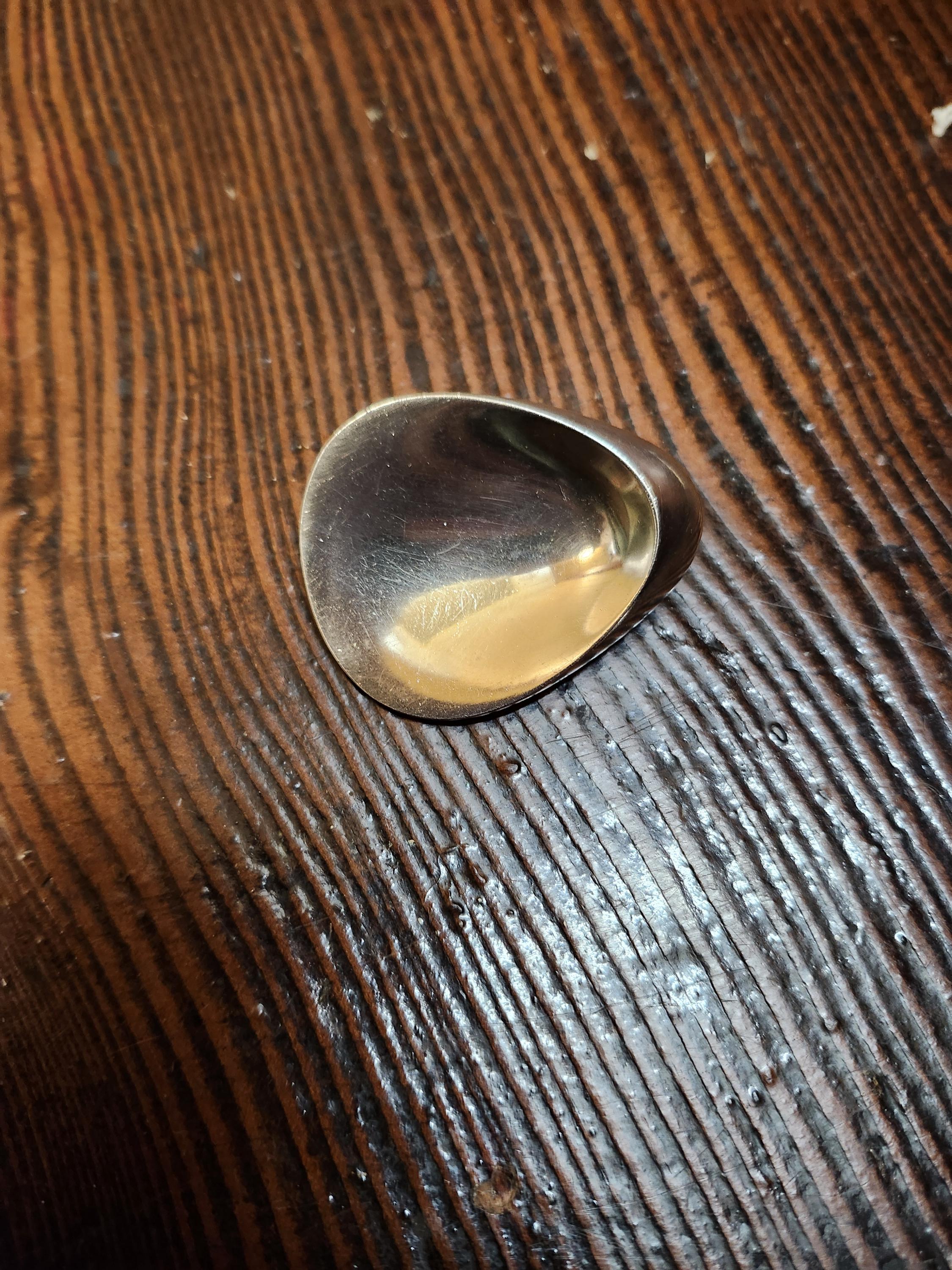 Vintage Georg Jensen Sterling Silver Oyster Brooch by Nana