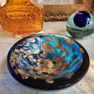 Vintage Italian Murano Glass Decorative Bowl 1960s
