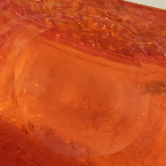 Vintage 1970s Authentic Whitefriars, Tangerine Tv/television