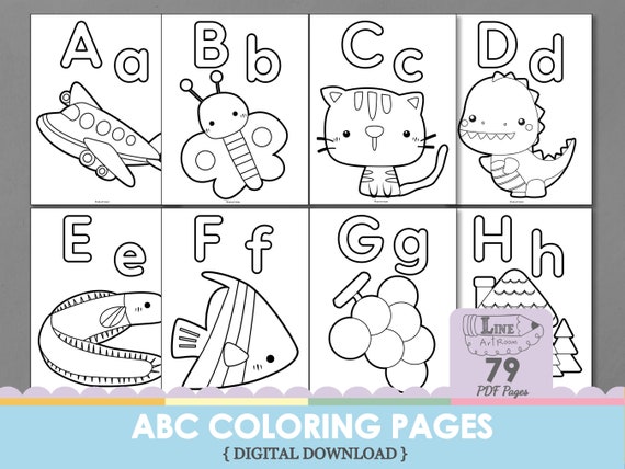 Alfabeto imprimible libro para colorear del alfabeto - España🍁 Descubra ...