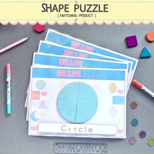 Learning Shapes Matching Montessori Printable for Toddler - Etsy Singapore