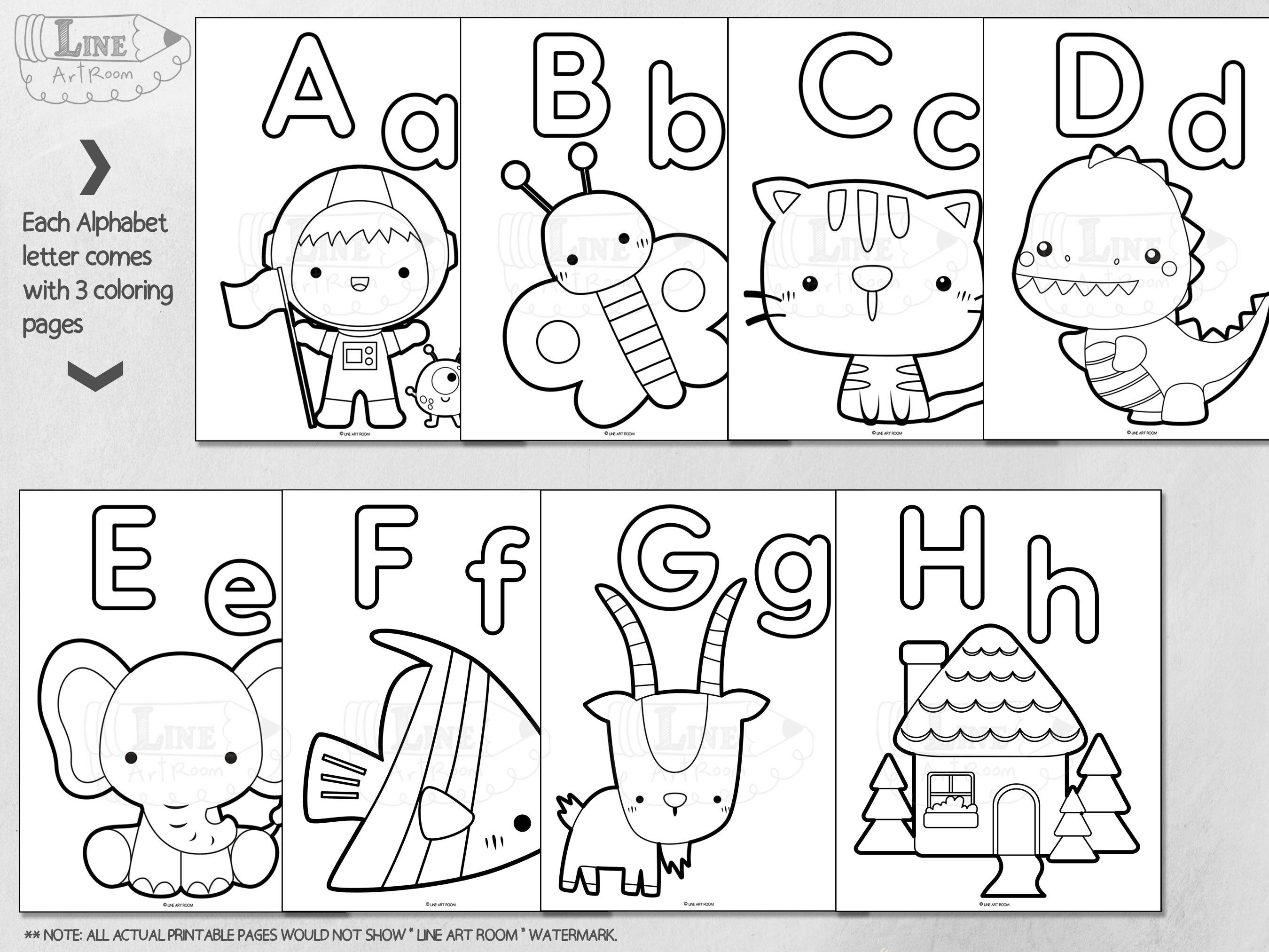  ABC Coloring Books for Toddlers: Number and ABC a Child's First  Alphabet Book Coloring Set for Kids Ages 2-4, Number and Letter Books  (coloring book for kids): 9781695967526: Mandalas, Daniel: Books