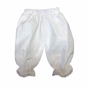 PANTALOONS for Raggedy Ann Dolls; Pantaloons to fit size 15 inch, size 20 inch, size 25 inch, size 30 inch, and size 36 inch dolls.