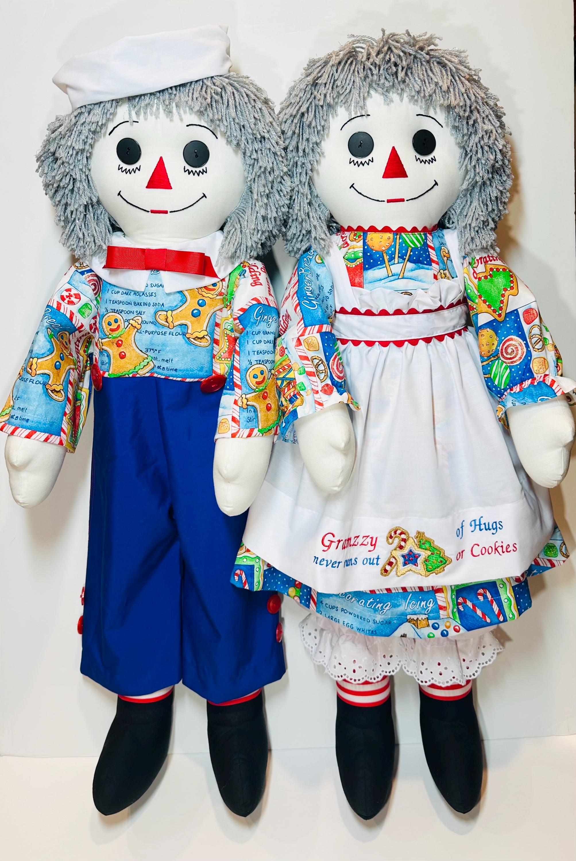 Custom Order for Pair of Granny Raggedy Ann and Andy Dolls - Etsy