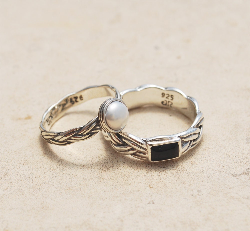 Couples Wedding Bands His and Hers Wedding Bands Wedding Etsy