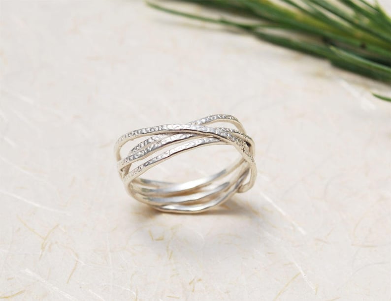 Unique Silver Ring Ring for Women Sterling Silver Dainty Etsy