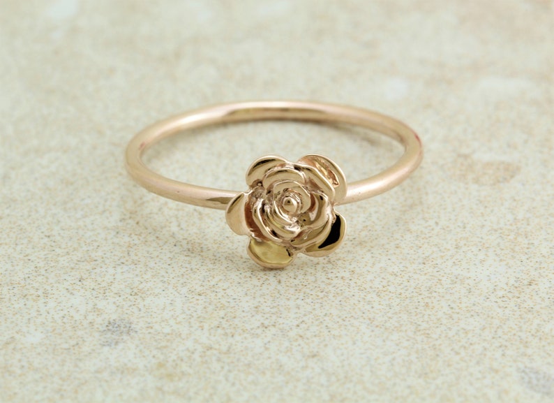 Promise Ring Purity Ring Pink Ring Rose Gold Ring Solid - Etsy