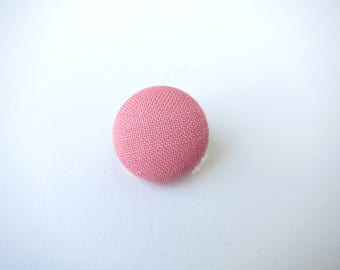 Pink Valentine's Linen Lapel Button Pin - Tie Tack - Buttonhole (3/4")