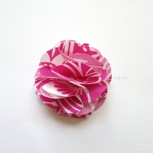 Wedding Boutonniere - Flower Lapel Pin - Fuchsia Floral
