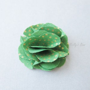 Emerald Green Men's Lapel Flower Pin - Groomsmen Flower - Black-Tie Accessory