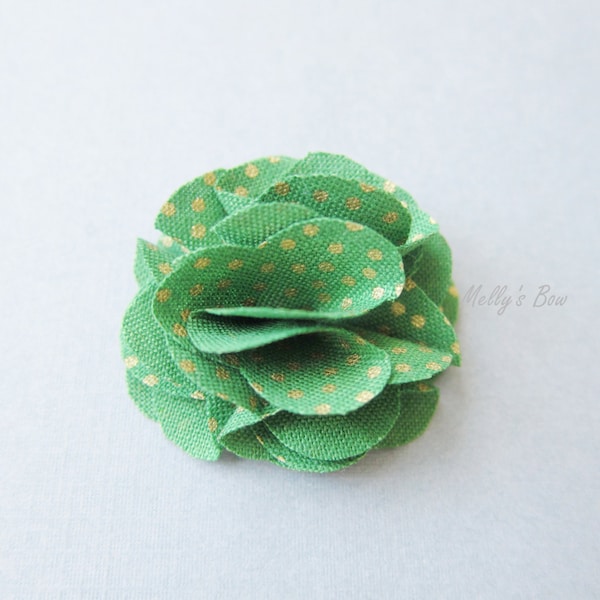 Emerald Green Men's Lapel Flower Pin - Groomsmen Flower - Accesorio Black-Tie
