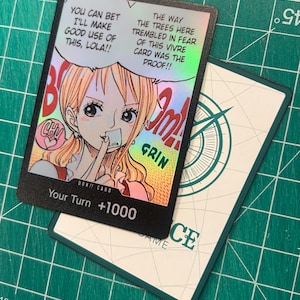 One Piece TCG Custom Holo Handmade Wholecake Nami DON!!  (Set of 10)