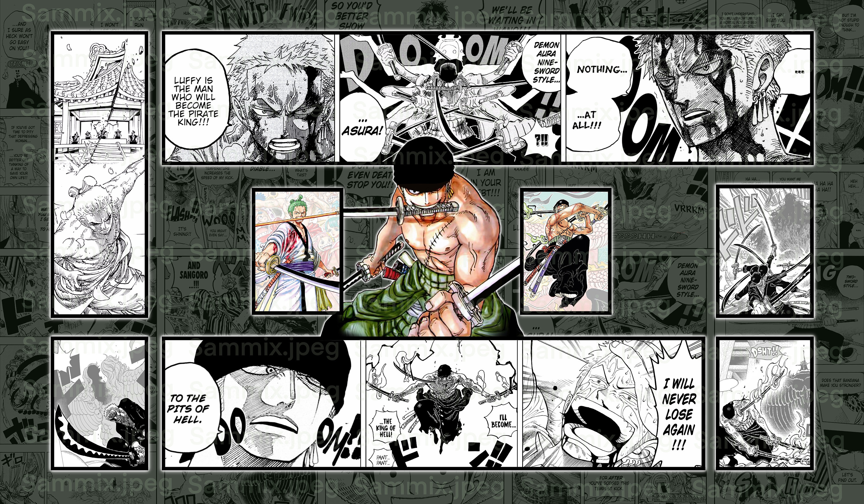 アートファイルのみ ゾロ ワンピース TCG プレイマット ファイル