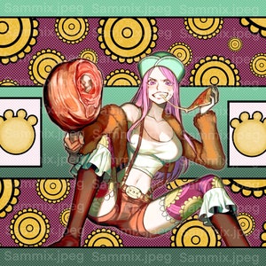 ART DATEI nur Schmuck Bonney One Piece tcg Playmat Dateien