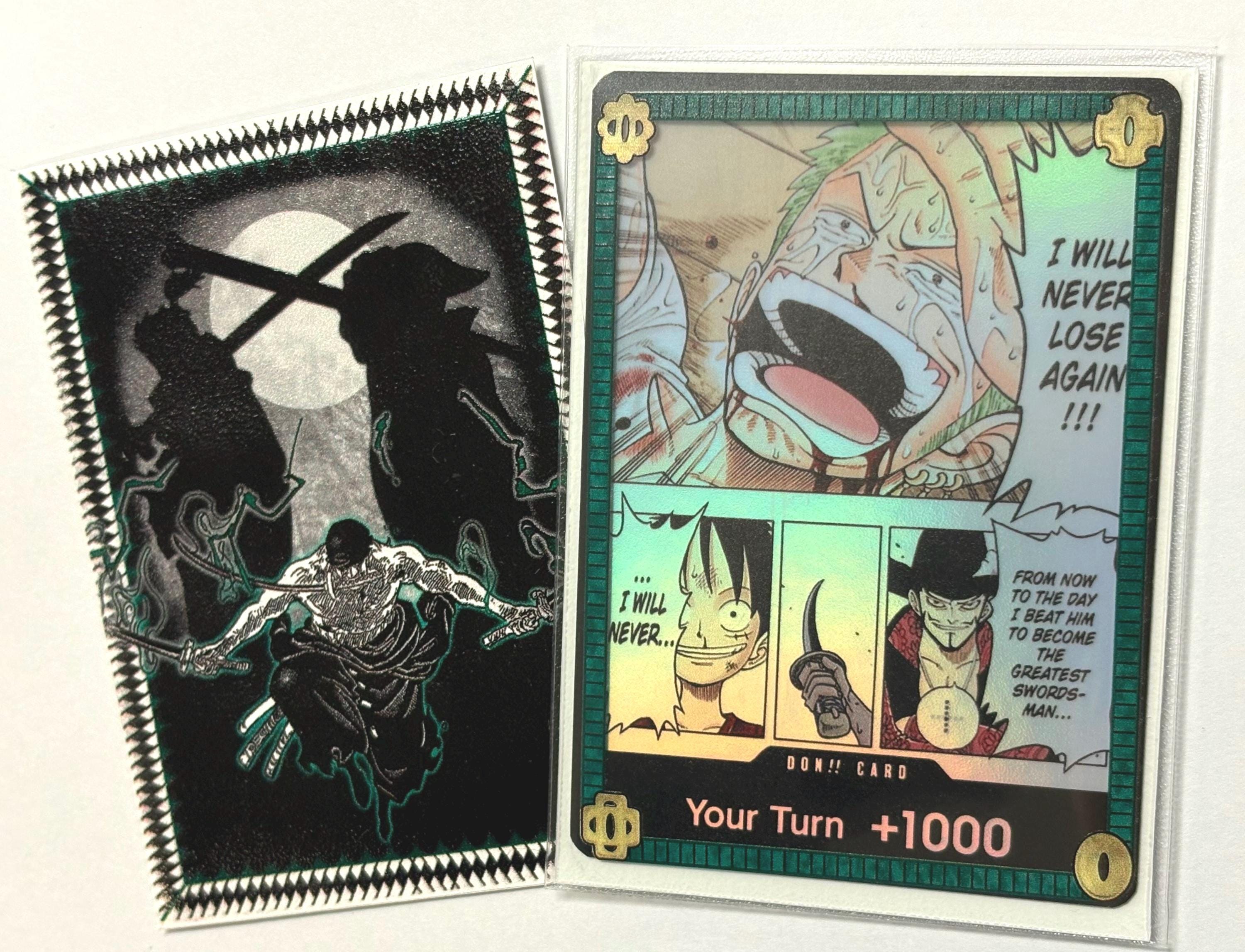 One Piece TCG Custom Holo Handmade Zoro DON!! (set of 10) - Etsy