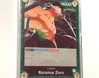 rieꕤ︎︎·͜· ︎︎様　オーダーページ One Piece TCG Custom Zoro Border Leader Case - Etsy