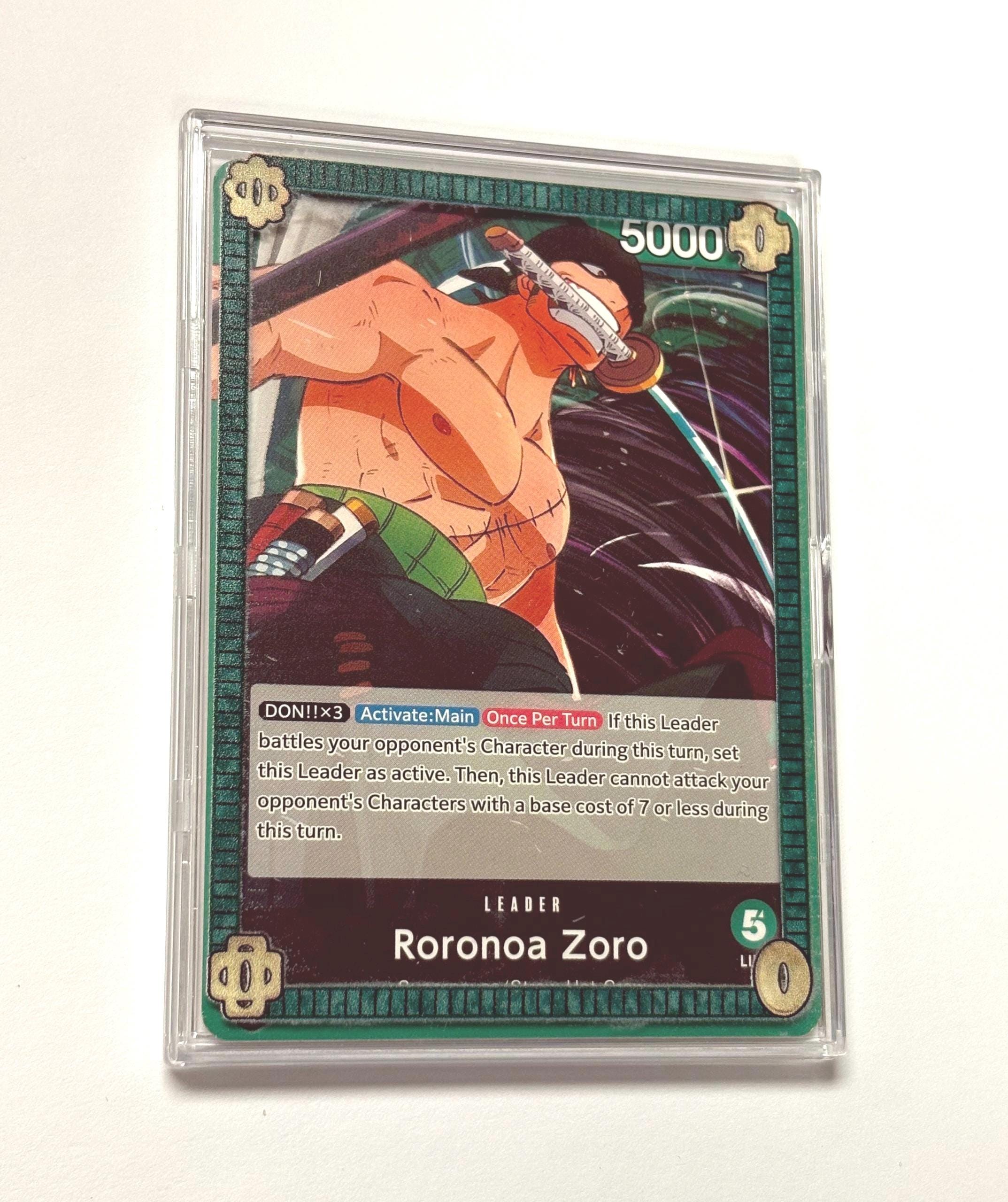 gomara様 オーダーページ One Piece TCG Custom Zoro Border Leader Case - Etsy