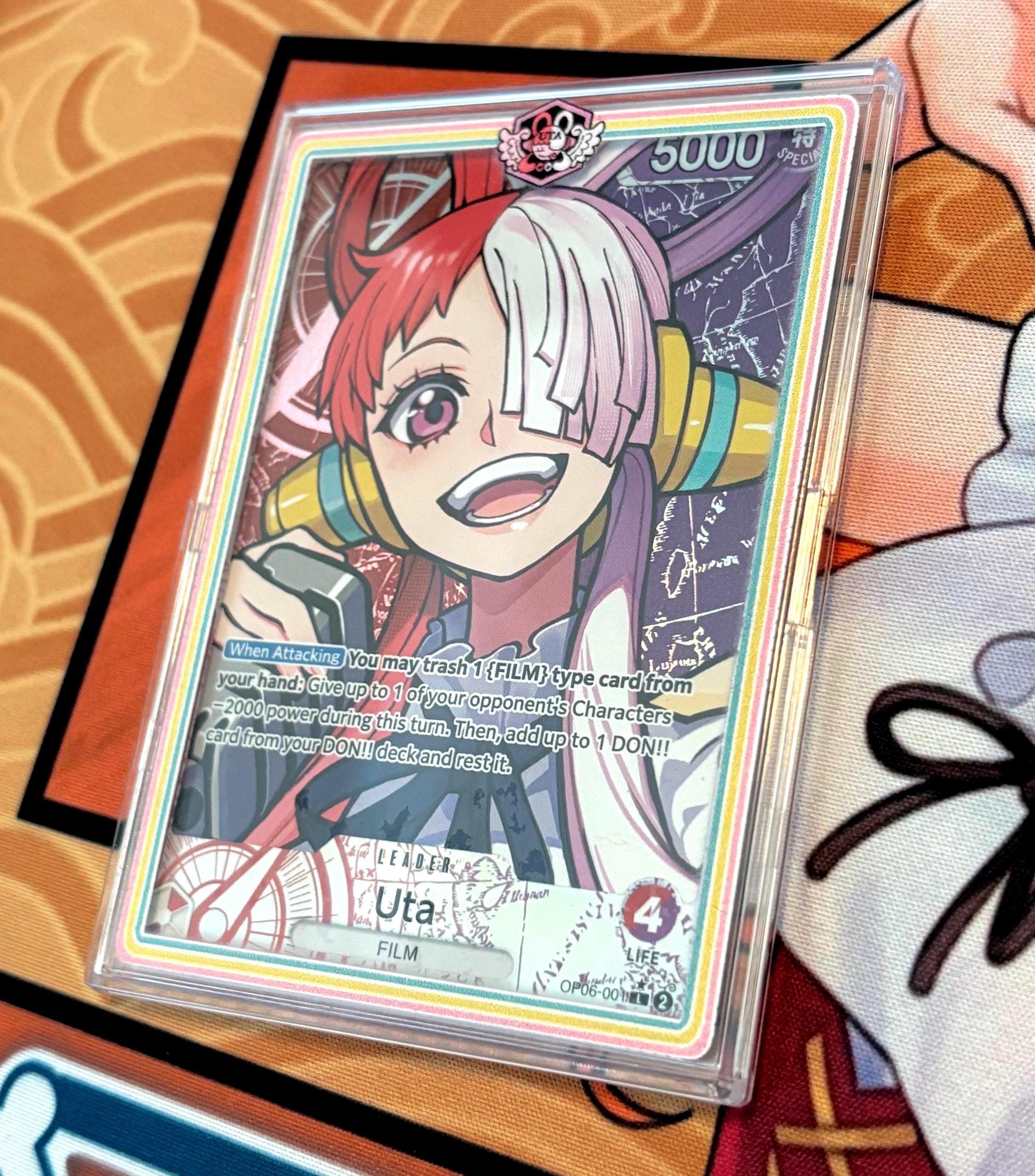 uta様　オーダー品 One Piece TCG Custom Uta Border Leader Case - Etsy