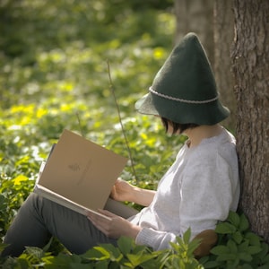 Snufkin Inspired Cosplay Hat | Hillbilly Hat | Tom Bombadil&#39;s Hat.