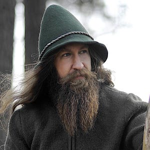 Snufkin inspiriert Cosplay Hut |  Tom Bombadils Hut | Tiefwaldgrüner gefilzter Hut | Merino Wollmütze