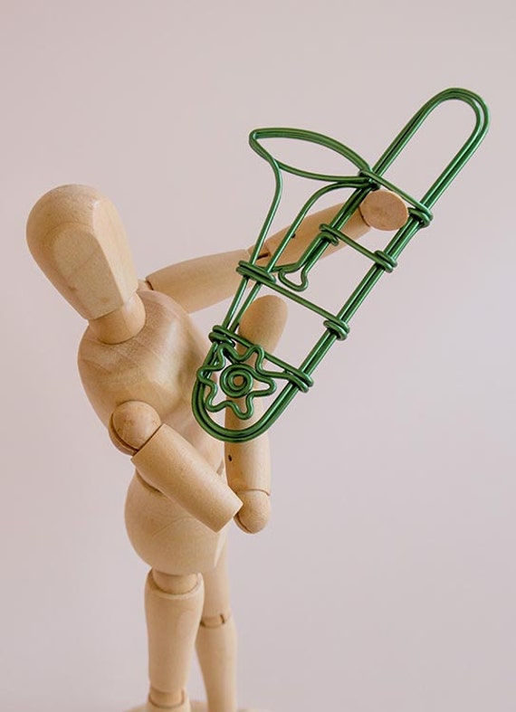 Items similar to Personalized Handmade Trombone Ornament/ Custom