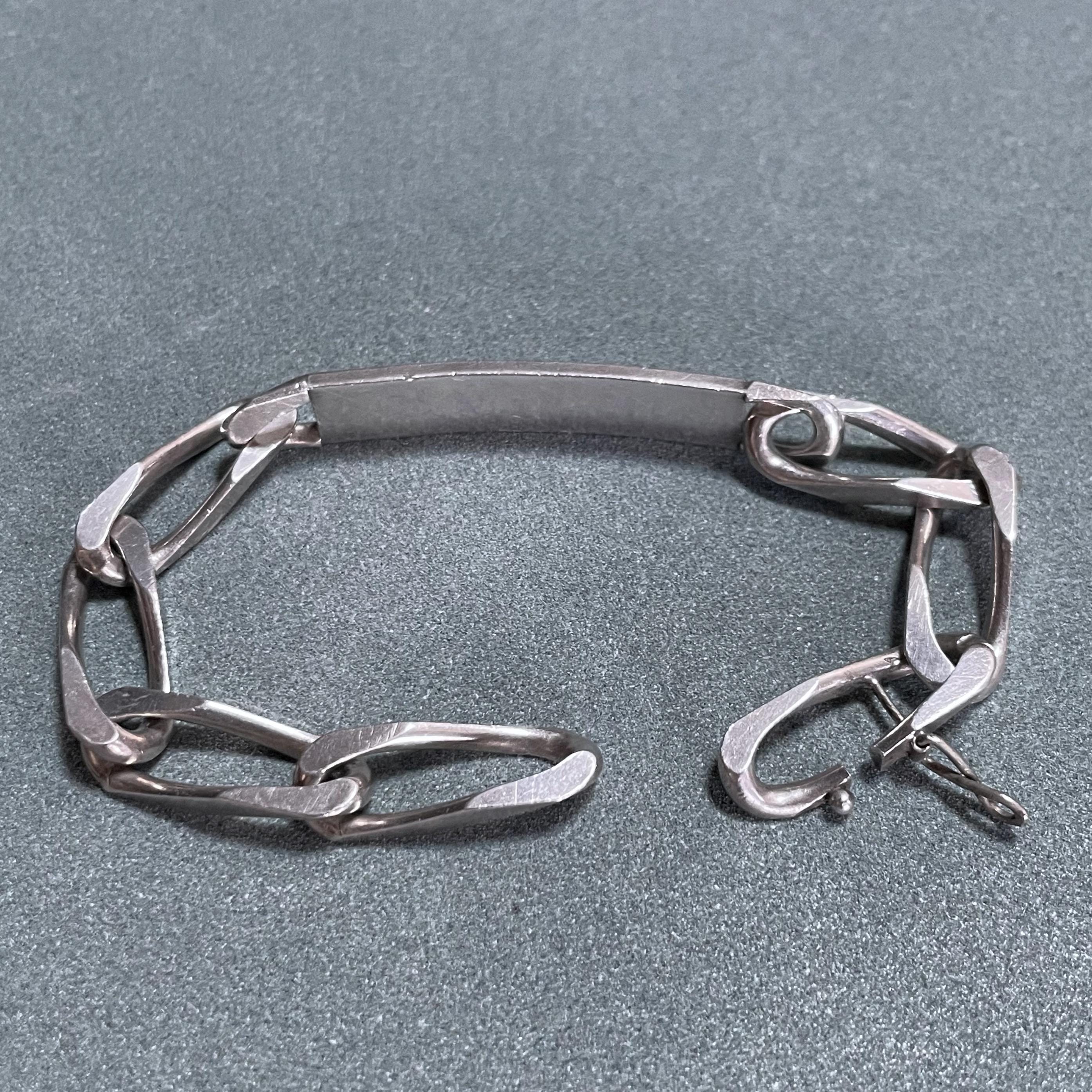 アクセサリー special french 60s silver800 ID bracelet special