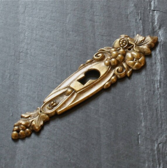 Vintage French Key Hole Cover Escutcheon Vintage Furniture