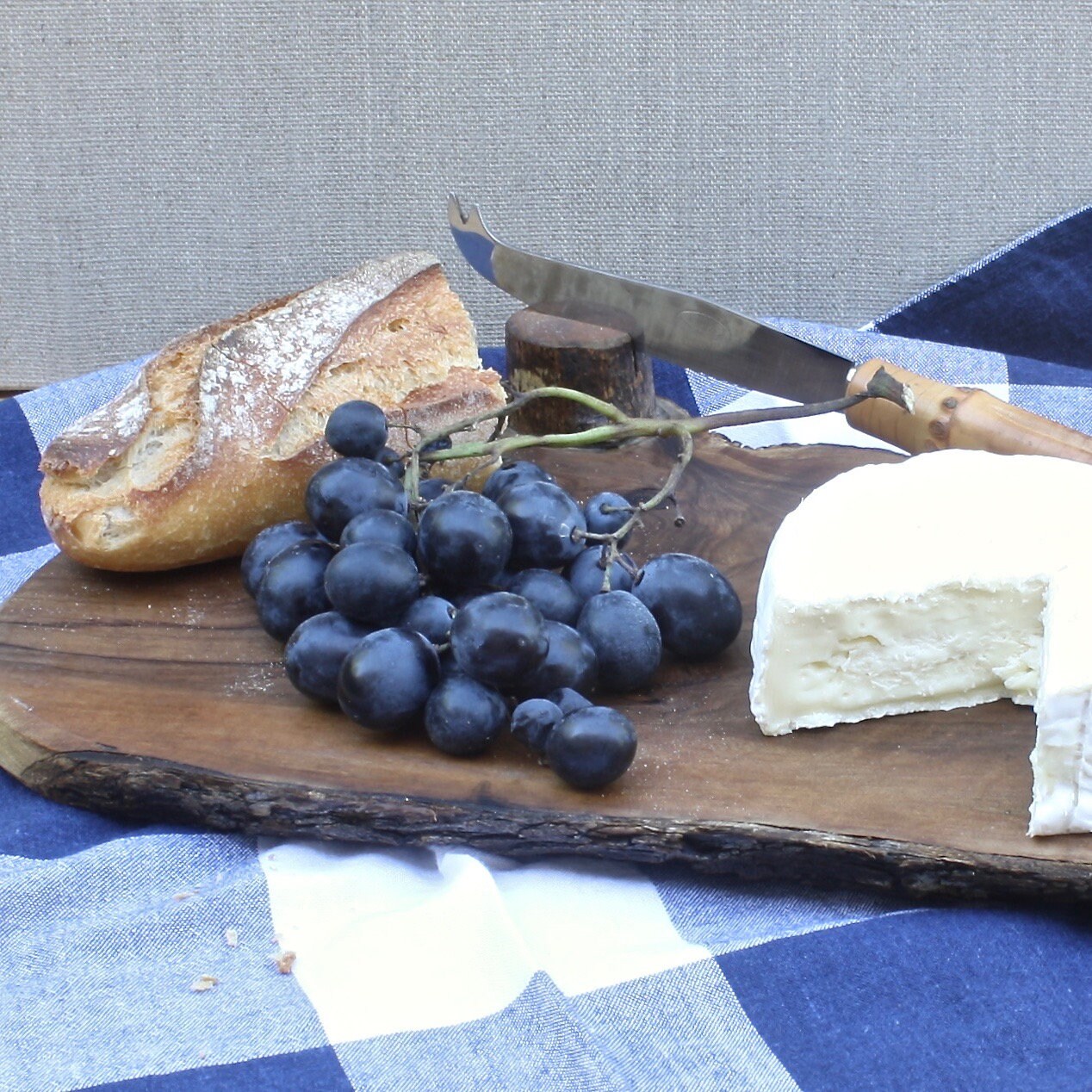 Plateau de Fromage Français Vintage, Plateau en Bois d'olivier Fait à La Main, Service, Cuisine et S