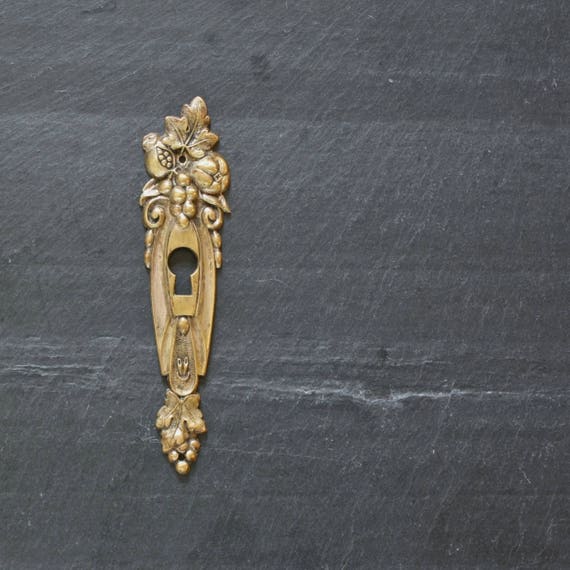 Vintage French Key Hole Cover Escutcheon Vintage Furniture