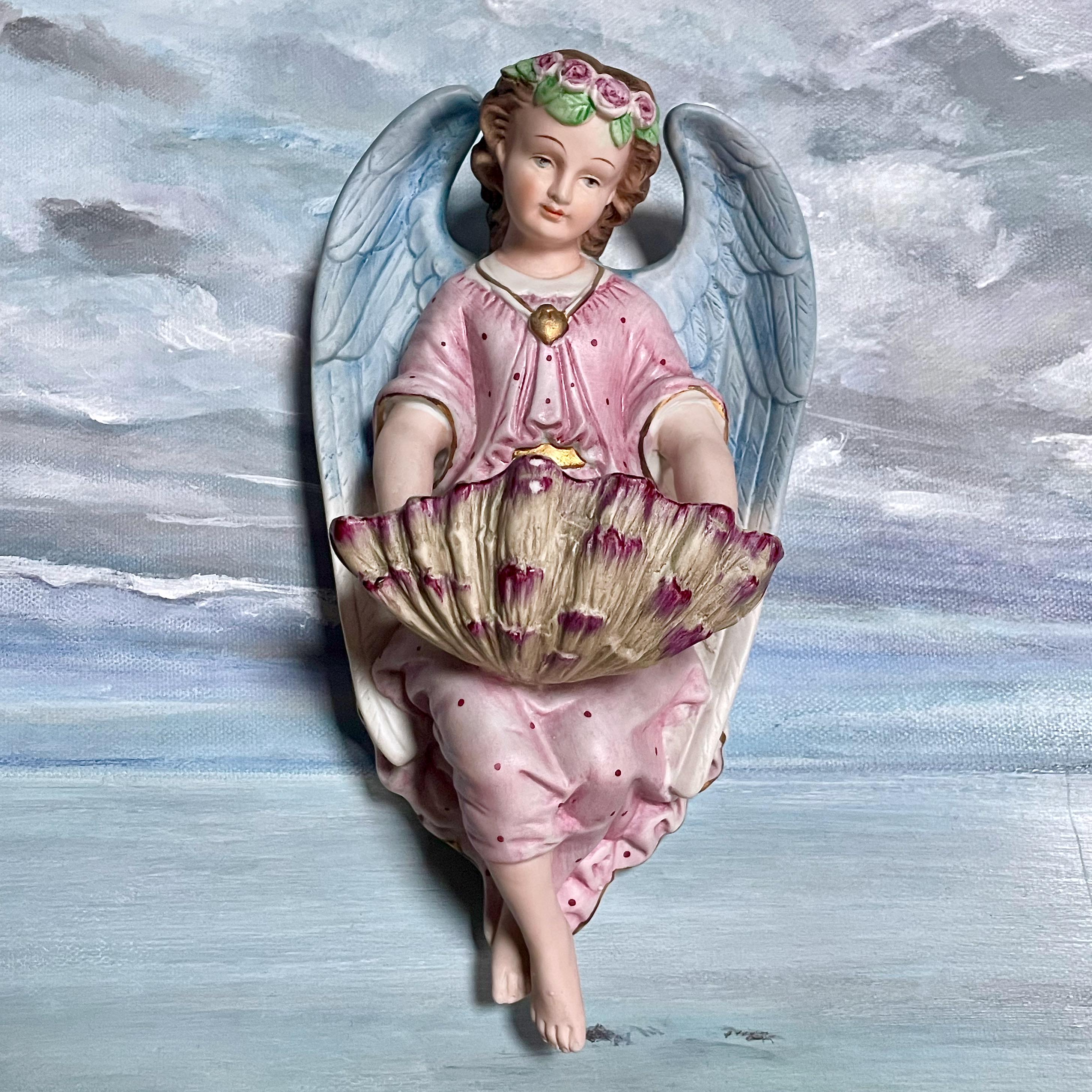 Coffret De Noël 3 Ornements Porcelaine Dorée : Ange, Couronne Et Traîneau