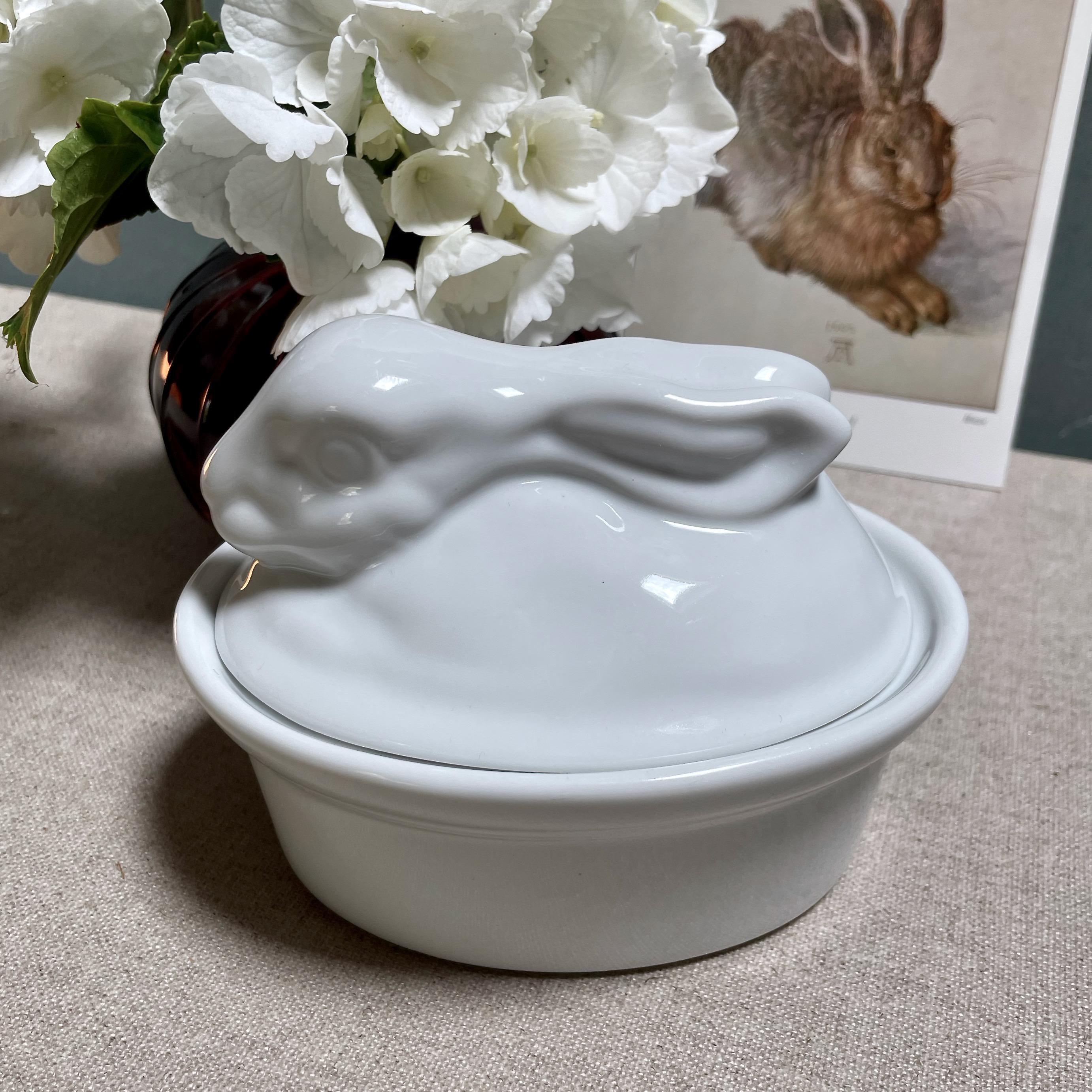アヒル型陶器花瓶 花柄エプロン 手書き ポルトガル製