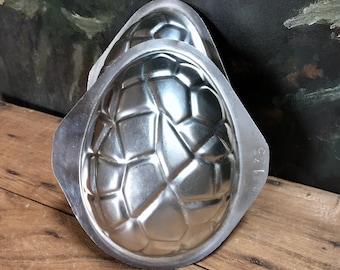 vintage Matfer France large 15cm Easter egg chocolate mold, stainless steel 2 piece French Easter tradition, Easter chocolate making