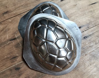 vintage Matfer France medium 13.5cm Easter egg chocolate mold, stainless steel 2 piece  French Easter tradition, Easter chocolate making