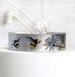 Bee bracelet, personalised jewellery, metal cuff bangle with bees, gifts for women. (533) 