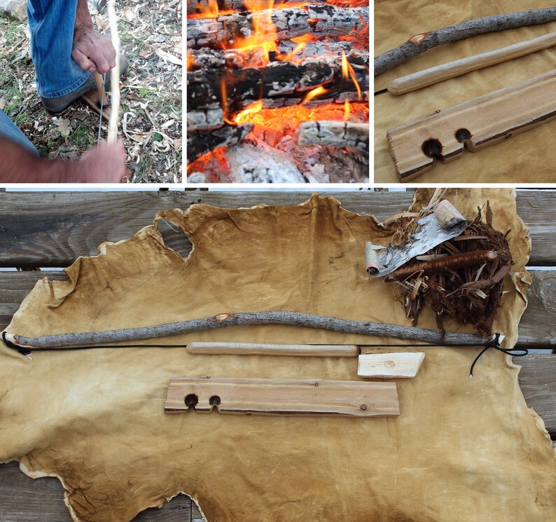 Fire by Friction Bow Drill Kit Etsy