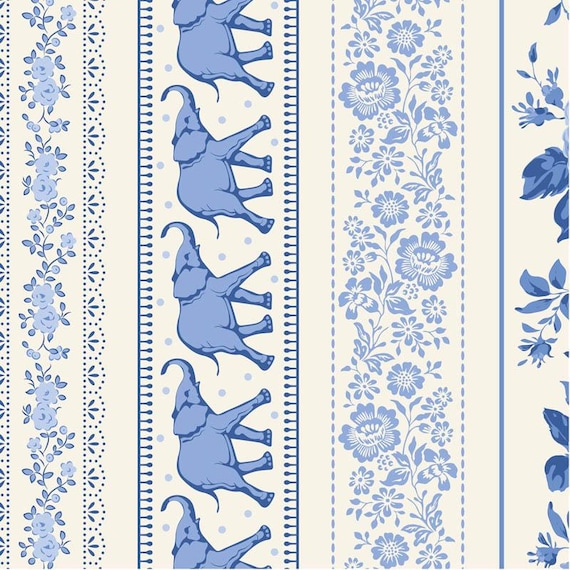 PRE-ORDER- Something Blue Blenders- Tilda- 110170- Borders- Blue - Cotton Quilting Fabric- Lane to Grace- Ships June 2026