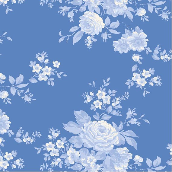 PRE-ORDER- Something Blue- Tilda- 100674- Carol- Cornflower - Cotton Quilting Fabric- Lane to Grace- Ships June 2026