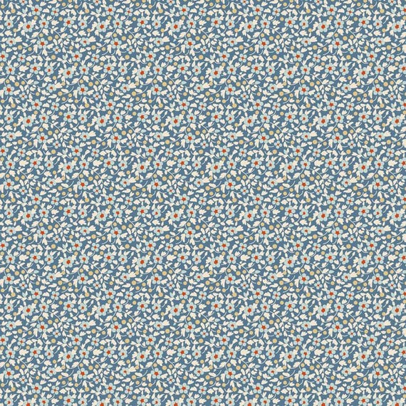 PRE-ORDER- Brie Basics- Tilda- 130131- Blue- Cotton Quilting Fabric- Lane to Grace- Ships March 2026